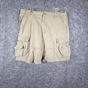 Wonderwall Broken In Cargo Men's  Shorts Beige Size 36 Tan